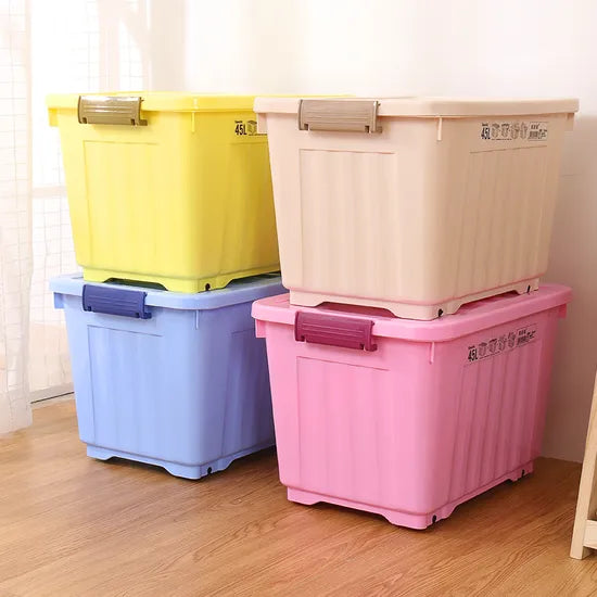 Household Storage Box Plastic Storage Box Durable Organizer for Toys and Clothes Organization
