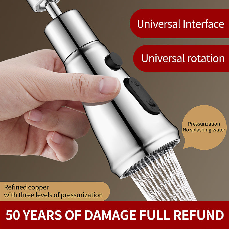 3-Mode Kitchen Faucet Splash Filter Nozzle