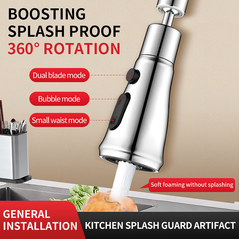 3-Mode Kitchen Faucet Splash Filter Nozzle