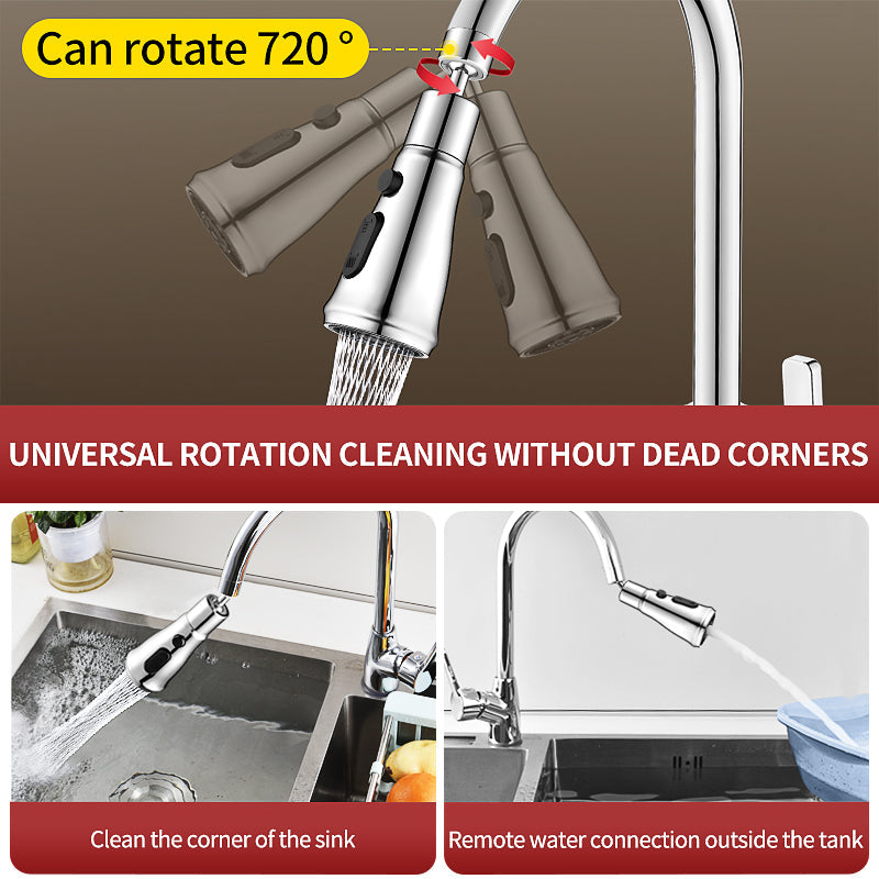 3-Mode Kitchen Faucet Splash Filter Nozzle