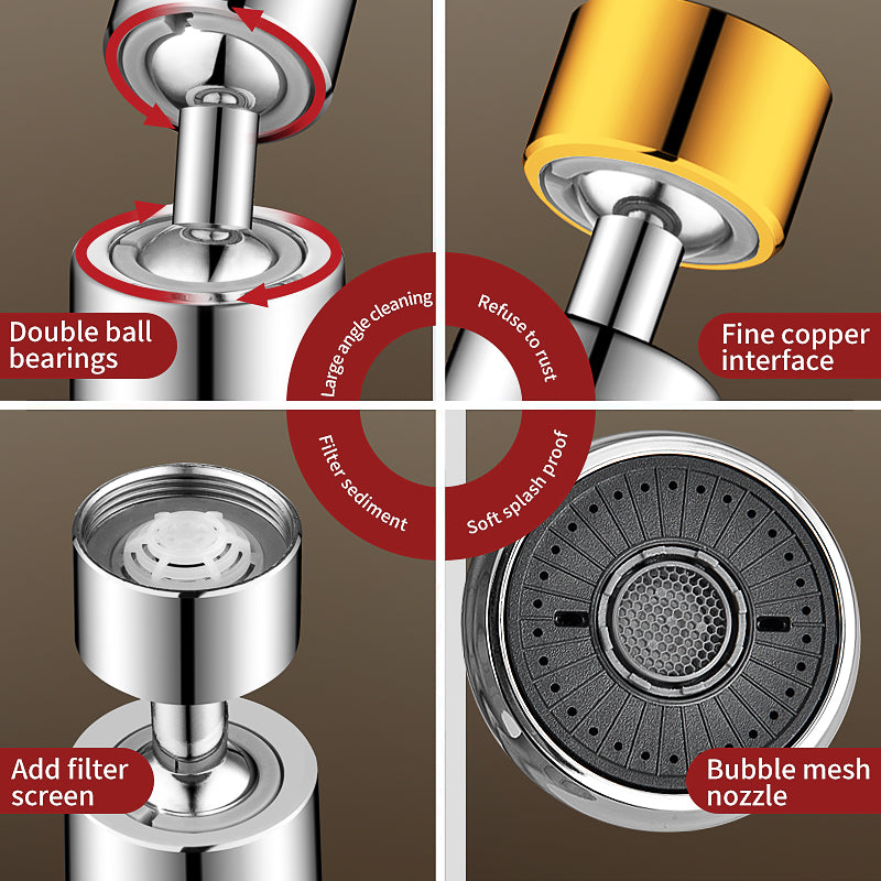 3-Mode Kitchen Faucet Splash Filter Nozzle
