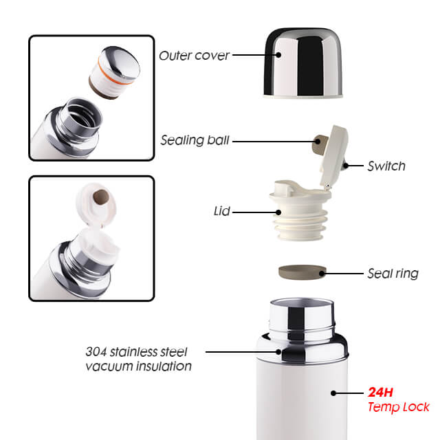 450ml Stainless Steel Water Bottle V841Z