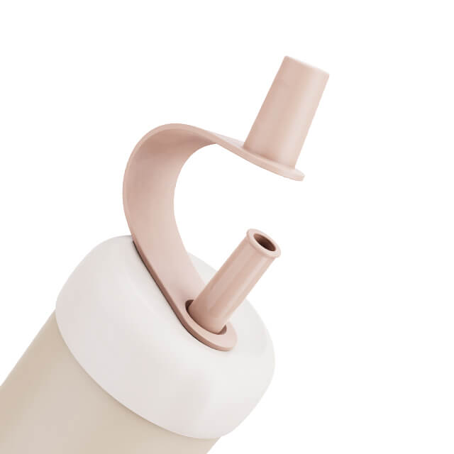 480ml Insulated Coffee Cup with Straw
