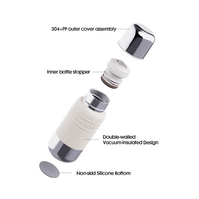 500ml Embossed Logo Insulated Water Bottle