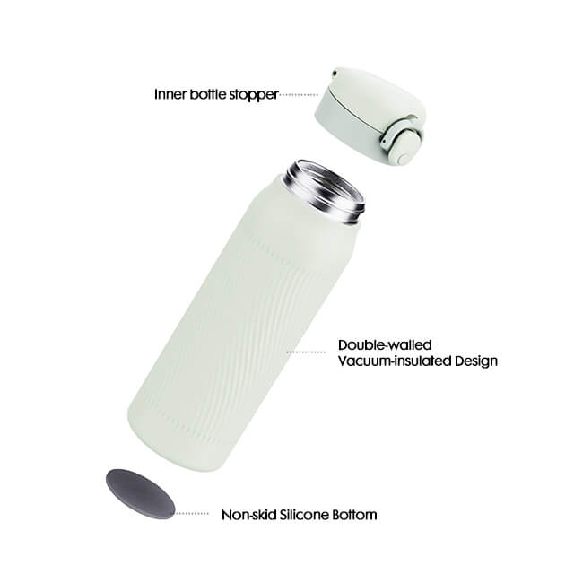500ml Embossed Surface Insulated Water Bottle