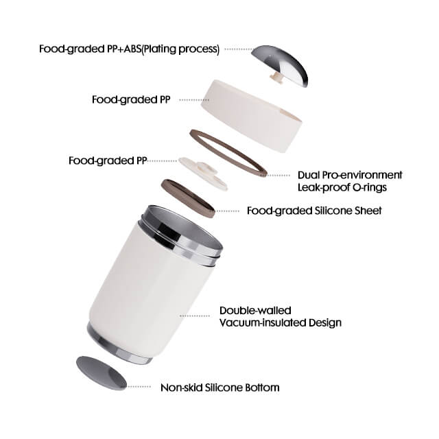 500ml Stainless Steel Drinking Cup with Slide Lid