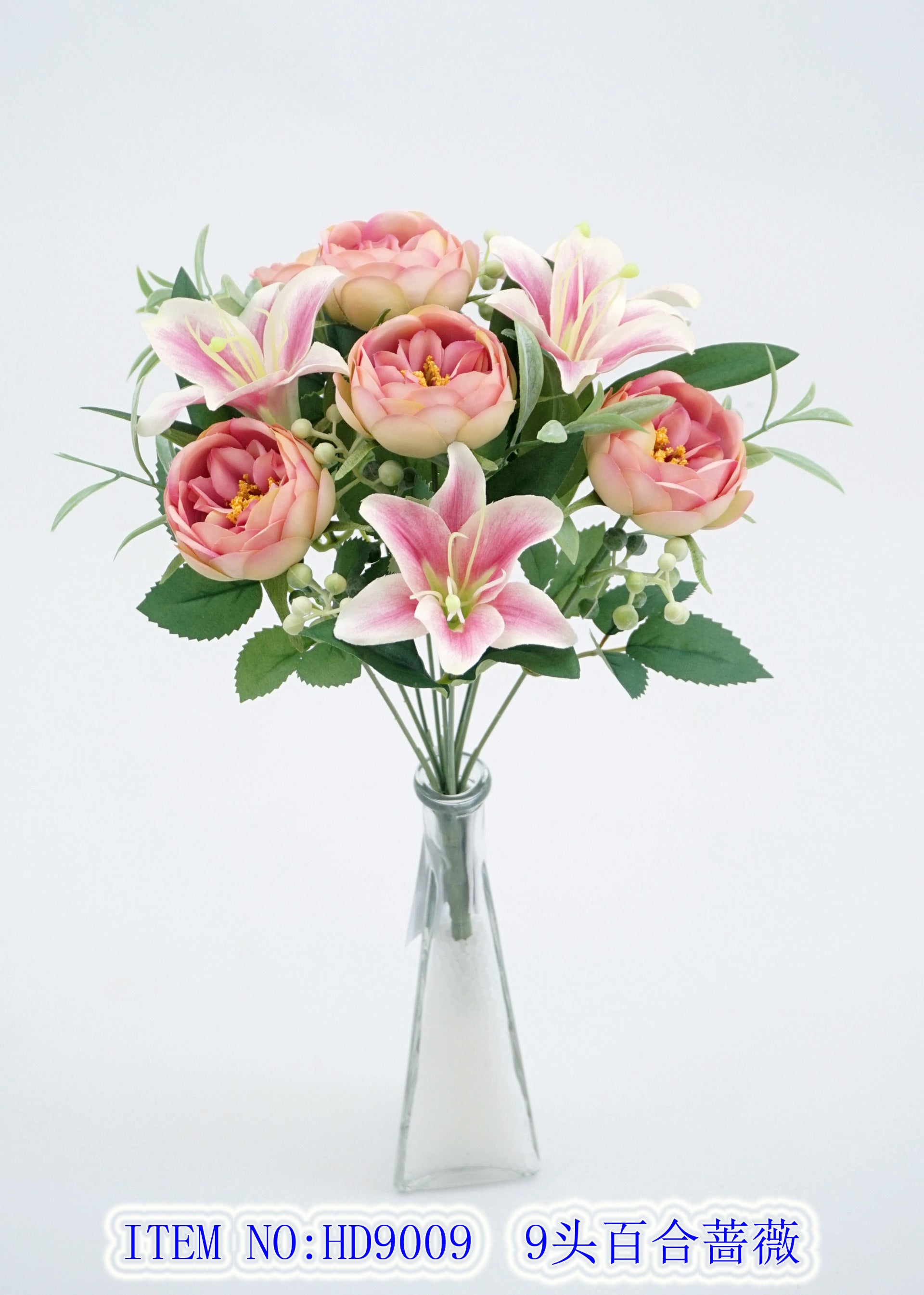 9 head lily rose