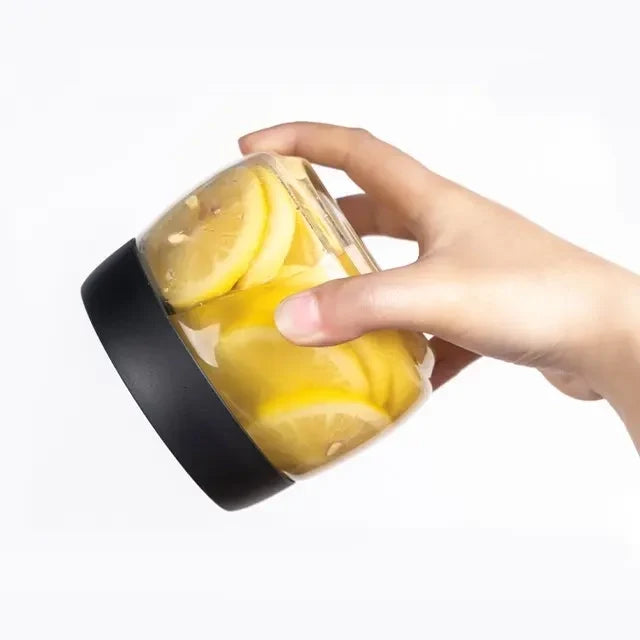 Airtight Pumpable Food Storage Vacuum Borosilicate Glass Container
