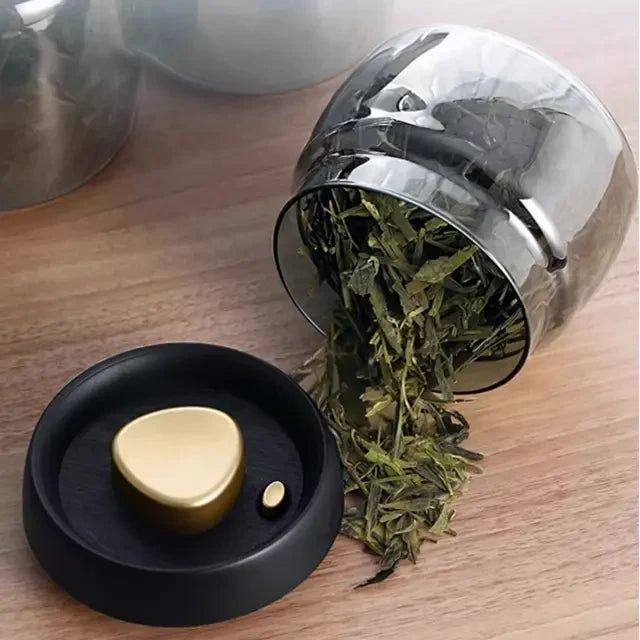 Airtight food storage vacuum borosilicate glass vacuum jar for coffee CBD HEMP Flower