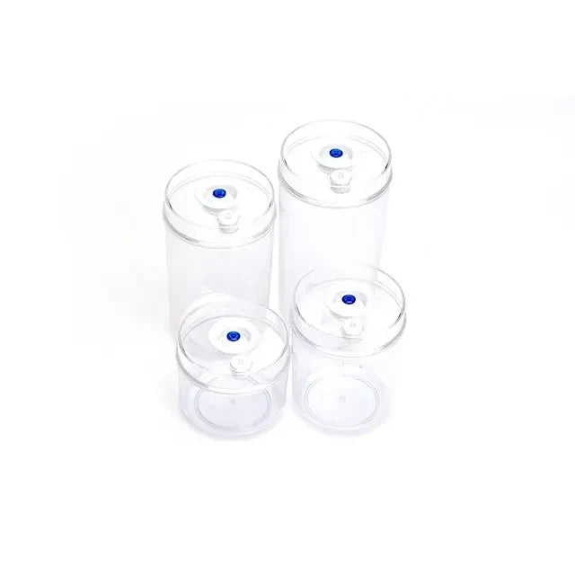 BPA Free Round Pumpable Food Storage Coffee Container with Airtight Lid Seal