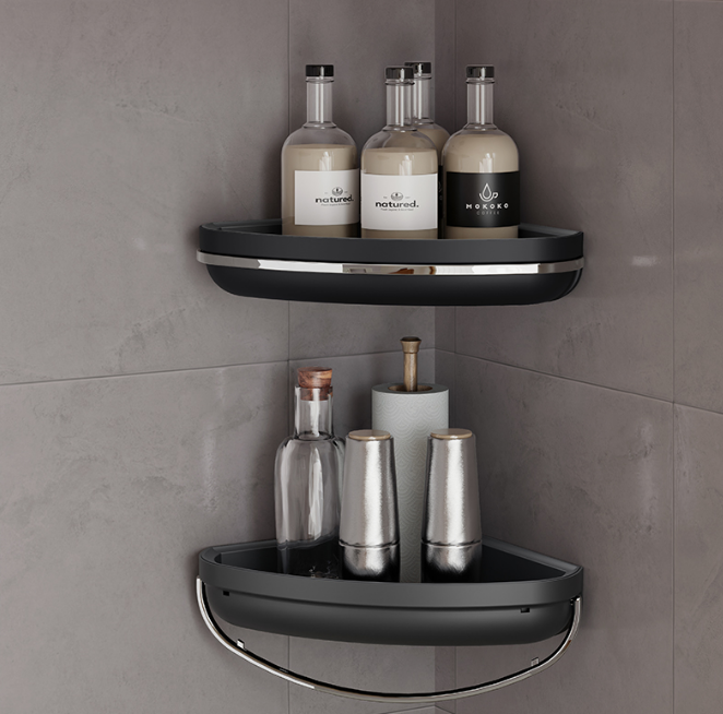 Bathroom Storage Rack for Cosmetic Organizer and Towel Rack