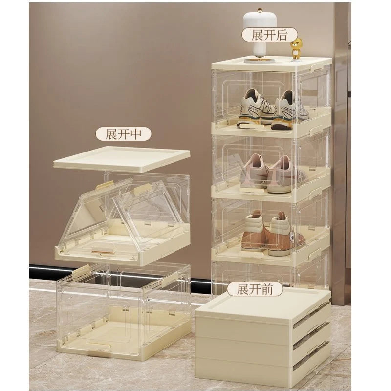 Clear Storage Box & Makeup Organizer for Vanity and Bathroom Countertop