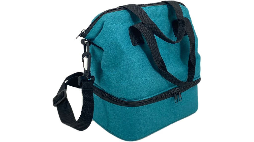 Cooler Bag Quality Multiple color Cationic Fabric Shoulder With Handle Double-Deck Bag