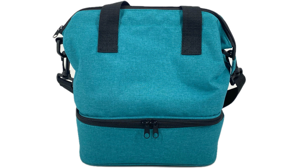 Cooler Bag Quality Multiple color Cationic Fabric Shoulder With Handle Double-Deck Bag