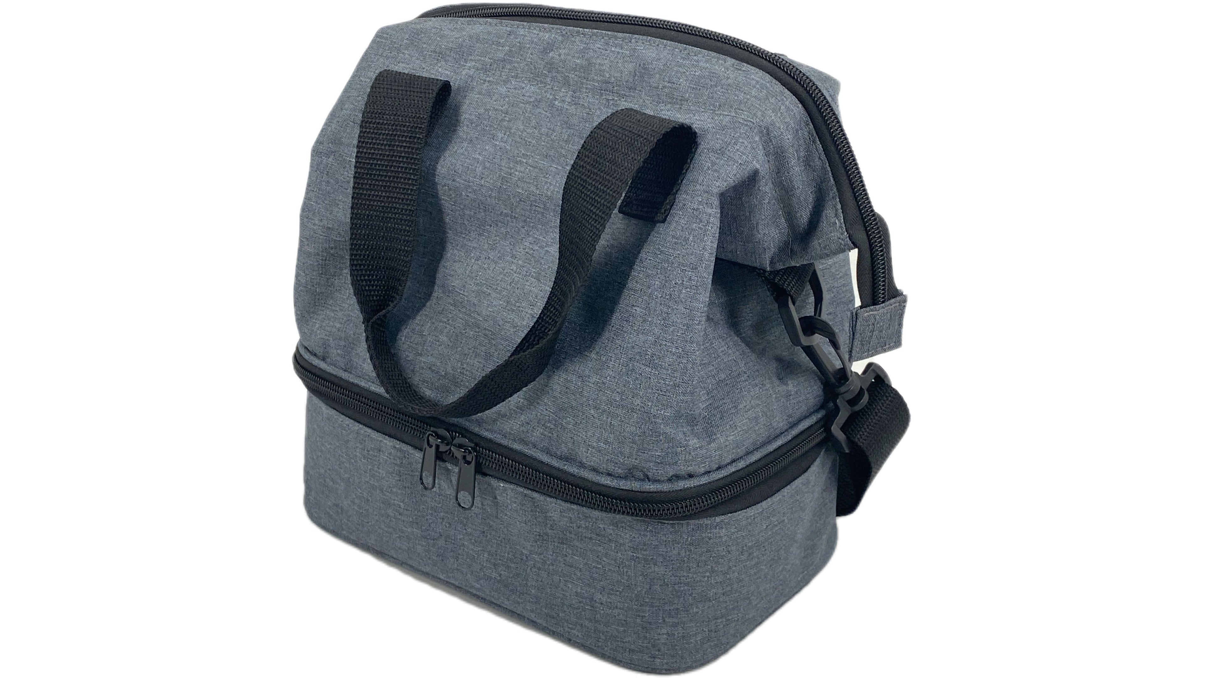 Cooler Bag Quality Multiple color Cationic Fabric Shoulder With Handle Double-Deck Bag