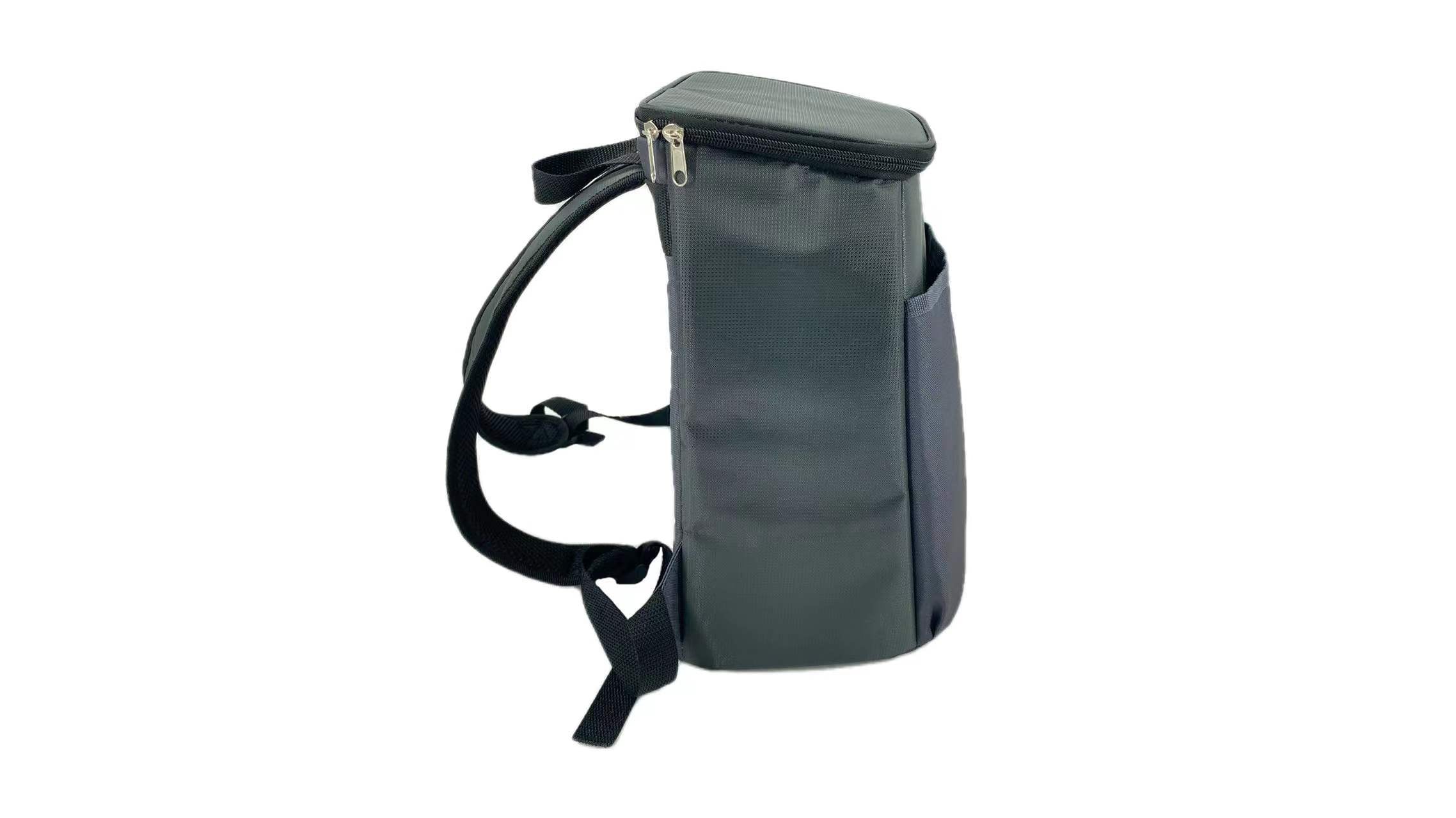 Customized Two Tone Polyester Fabric Cooler Backpack