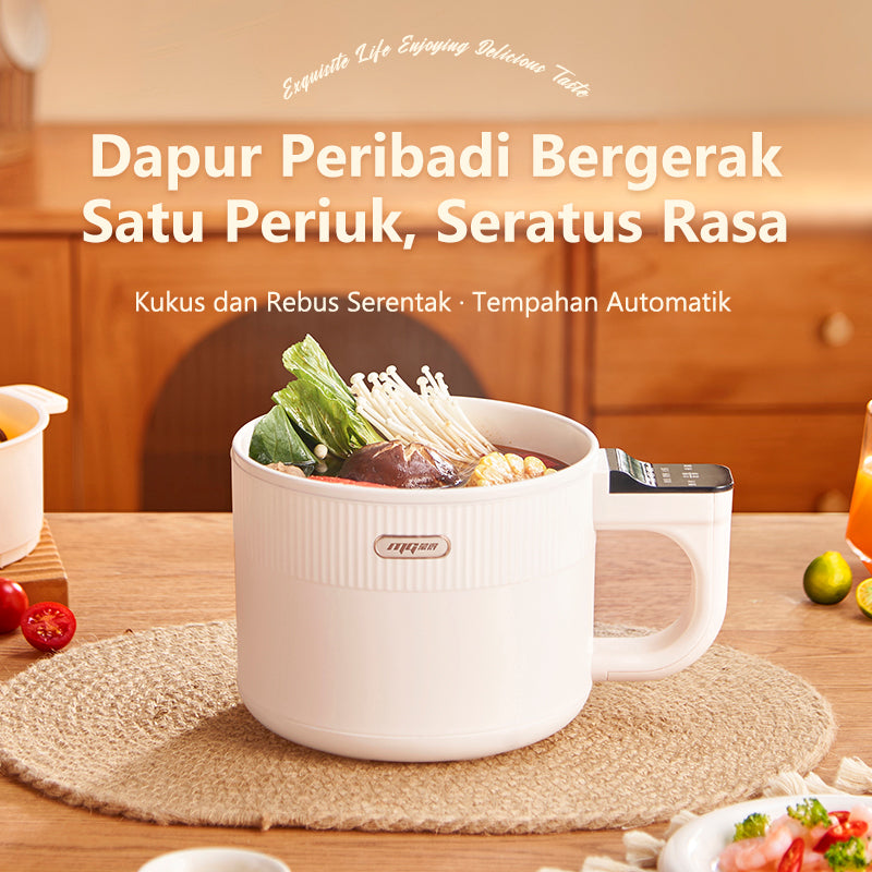 DZ12 Electric Hot Pot with Steamer
