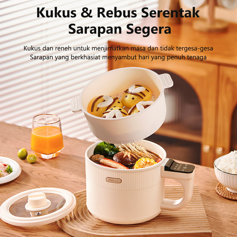 DZ12 Electric Hot Pot with Steamer
