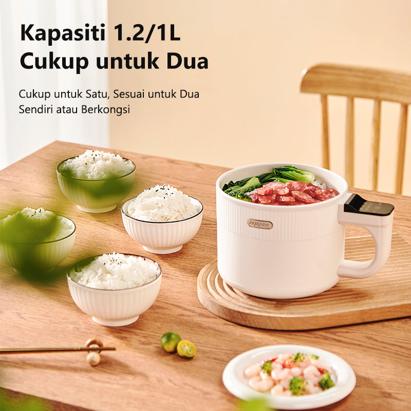 DZ12 Electric Hot Pot with Steamer