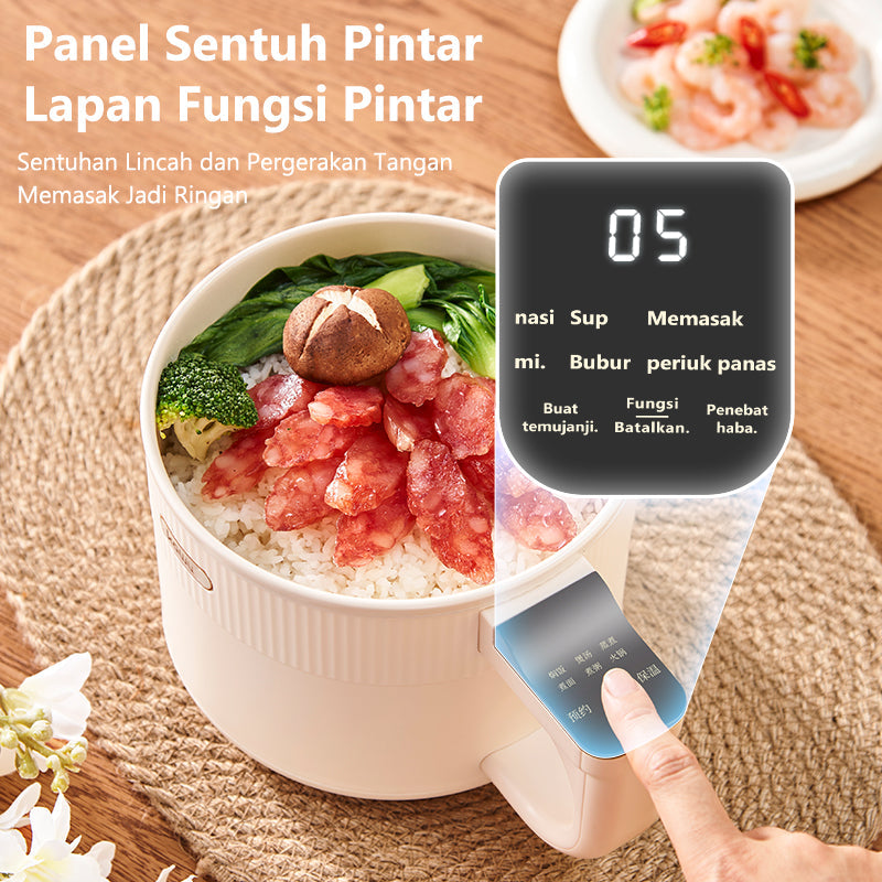 DZ12 Electric Hot Pot with Steamer
