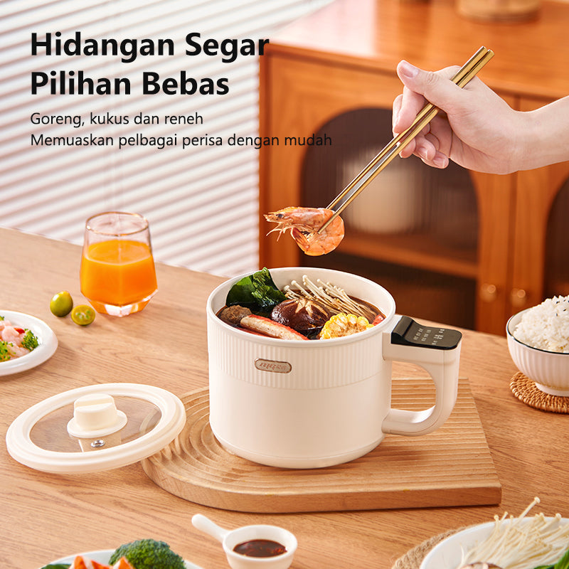 DZ12 Electric Hot Pot with Steamer