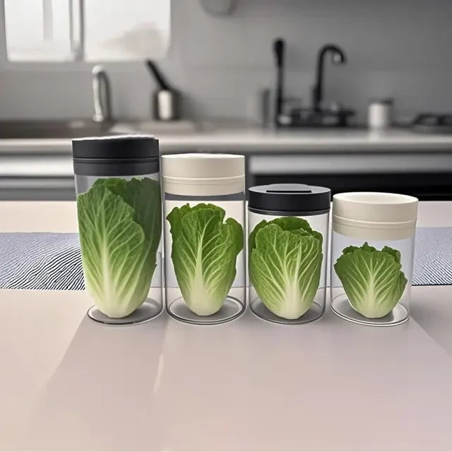 Elevate Your Storage with Black Matte Glass Vacuum Canisters
