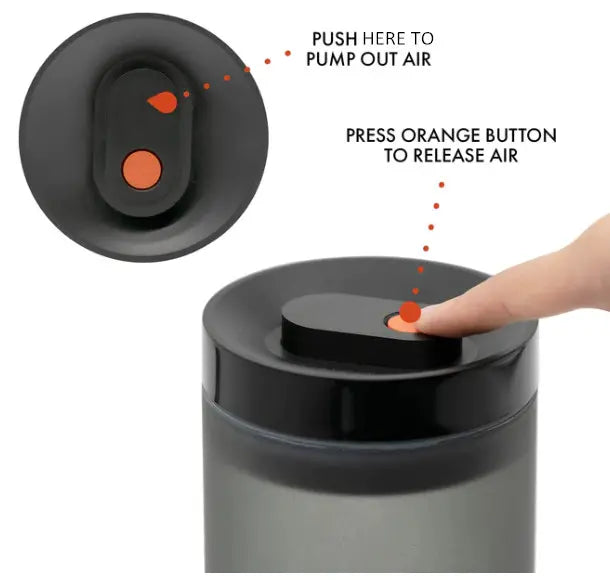 Elevate Your Storage with Black Matte Glass Vacuum Canisters