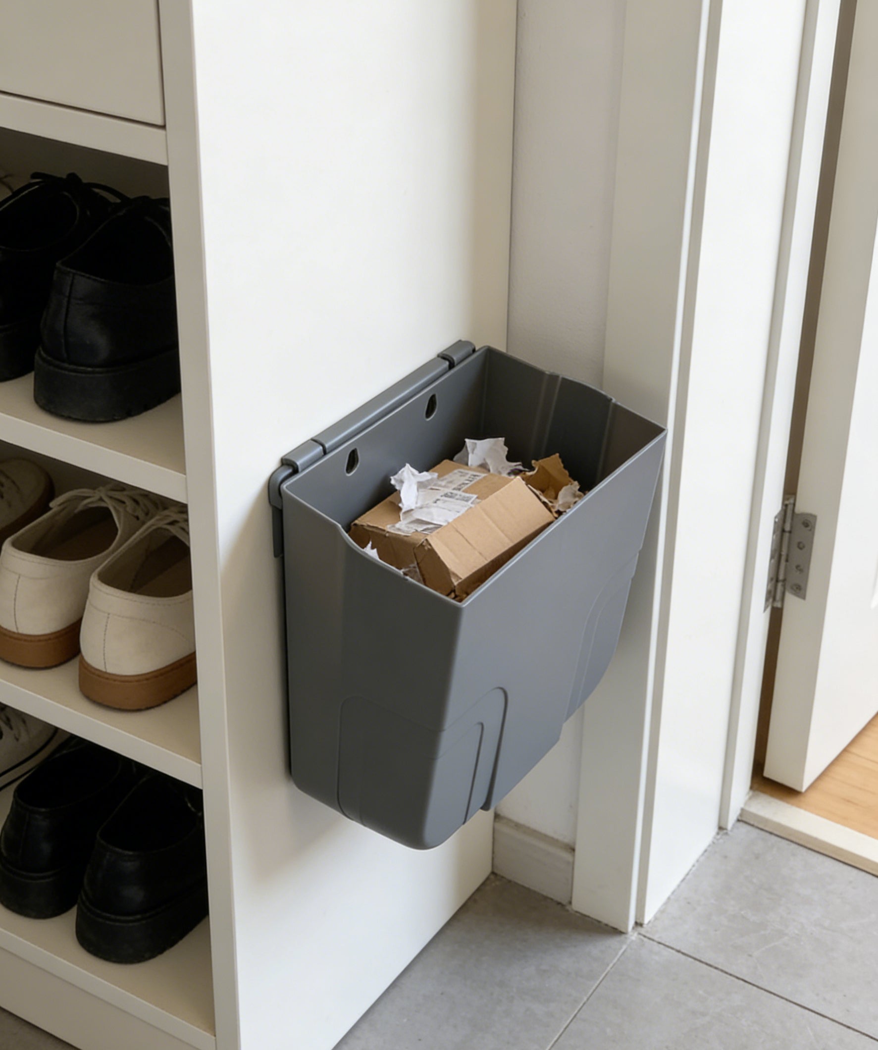 Hanging Trash Can for Cabinet Door
