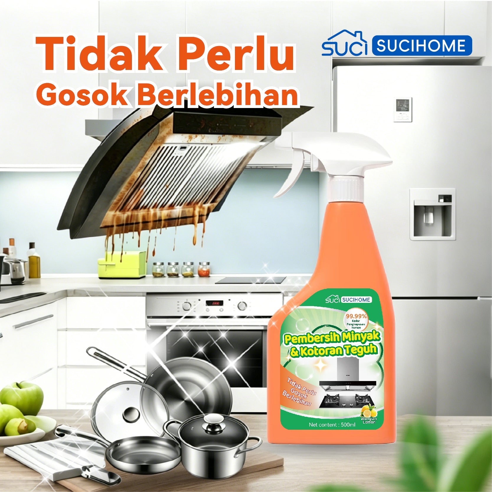 SUCIHOME Heavy Duty Kitchen Degreaser Spray