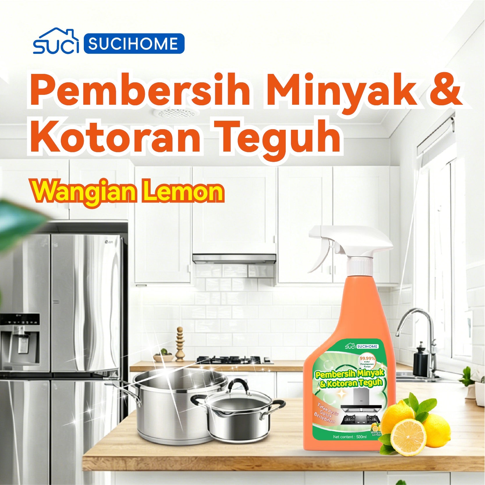 SUCIHOME Heavy Duty Kitchen Degreaser Spray