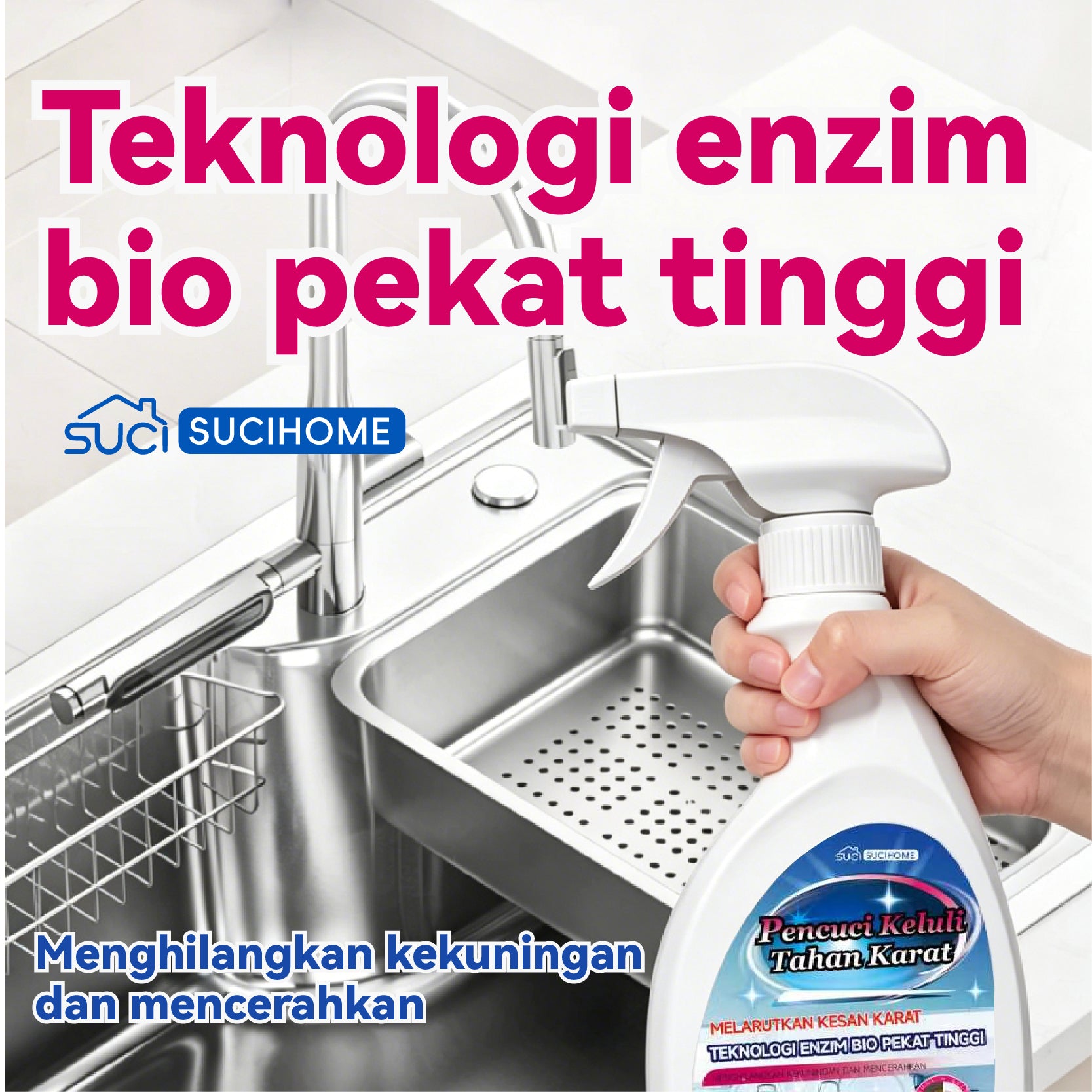 SUCIHOME Heavy Duty Stainless Steel Cleaner Spray