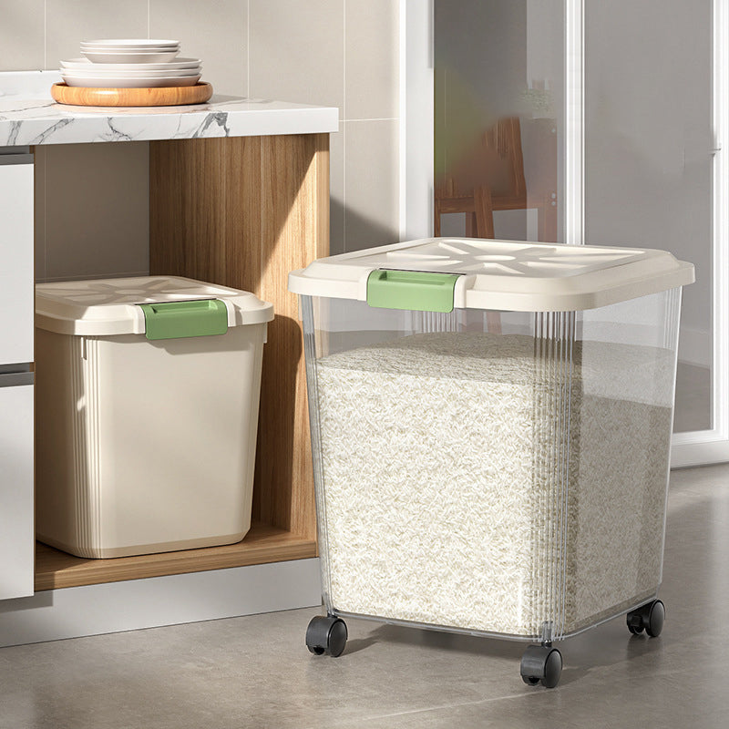 Household Rice Bucket Insect-proof Moisture-proof Sealed Food Grade Storage Bucket Box