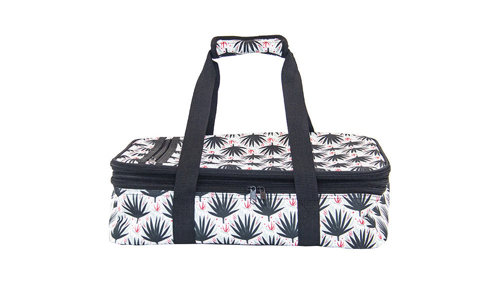 Insulated Cooler Bag Quality Polyester Fabric Casserole Carrier Bag with Double Handle