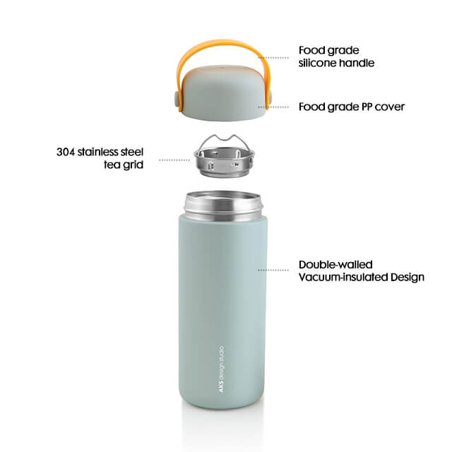 Insulated Water Bottle With Tea Infuser V814