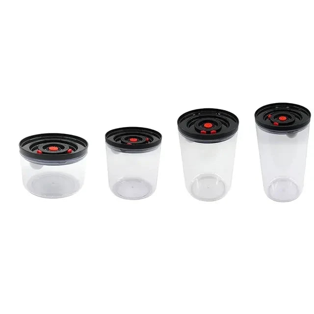 Kitchen Airtight Seal Vacuum Coffee Bean Milk Powder Cereal Corn Canister for Food Storage 4 Size with Date Marker