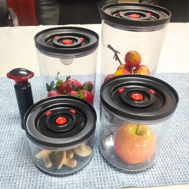 Kitchen Airtight Seal Vacuum Coffee Bean Milk Powder Cereal Corn Canister for Food Storage 4 Size with Date Marker