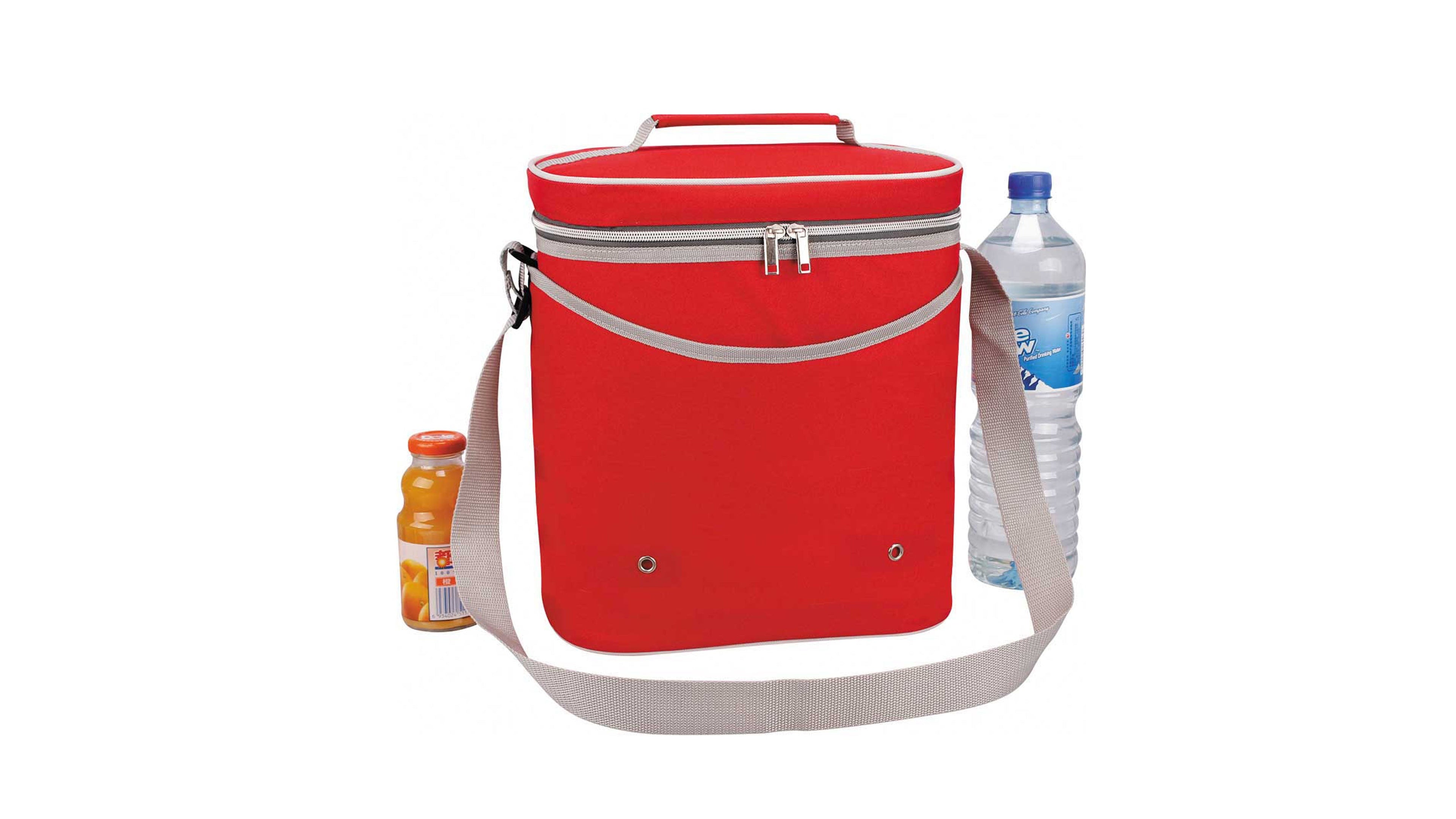 Lunch Bag Customized Matt Polyester Lunch Cooler Bag With Handle And Shoulder Strap