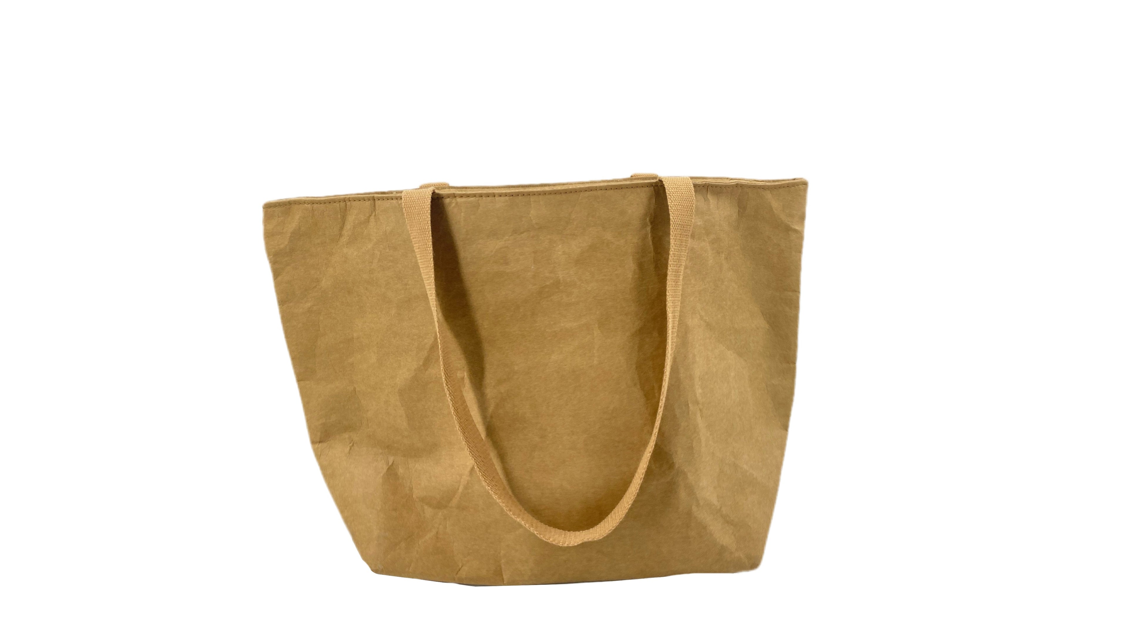 Lunch Bag Quality High capacity Aluminum Foil Lining Fashion Kraft Paper Bag