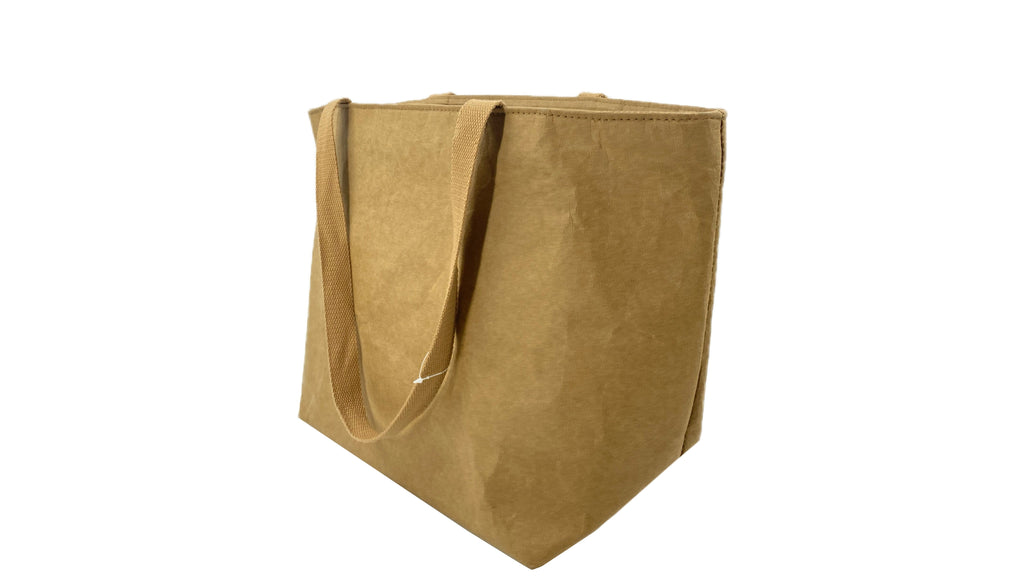 Lunch Bag Quality High capacity Aluminum Foil Lining Fashion Kraft Paper Bag