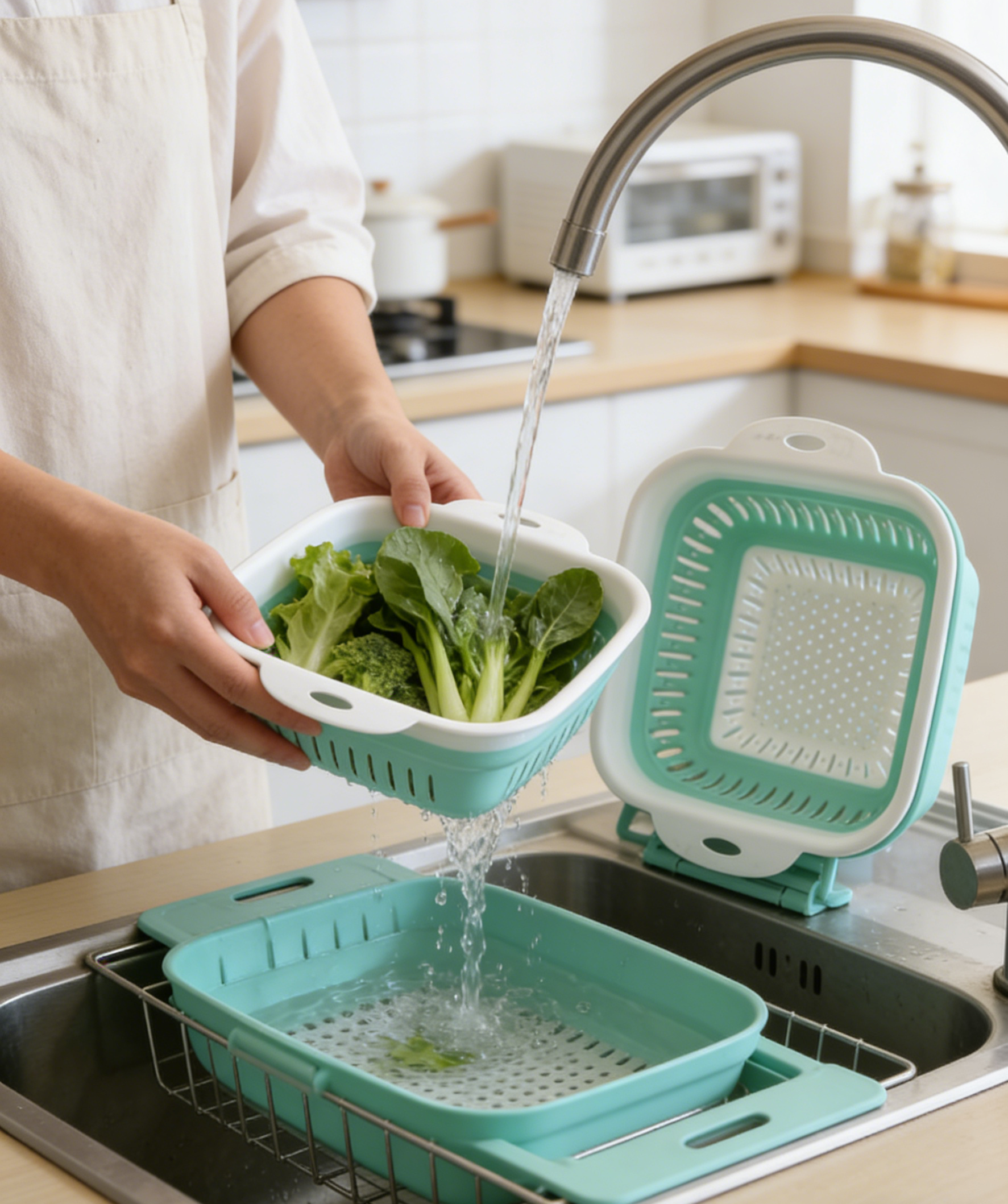Multi-Functional Kitchen Draining Basket