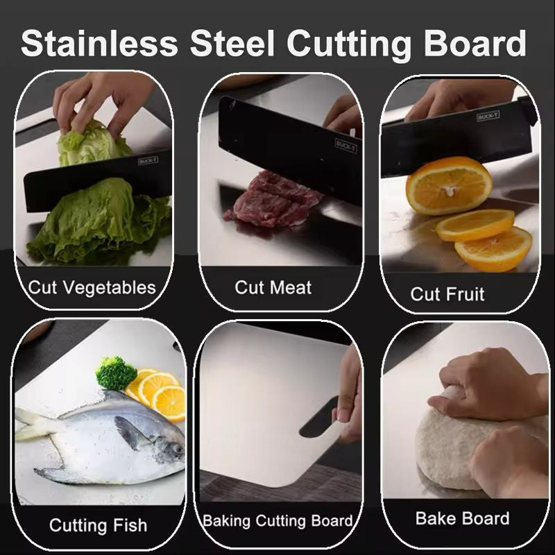 No-Mold Stainless Steel Chopping Board
