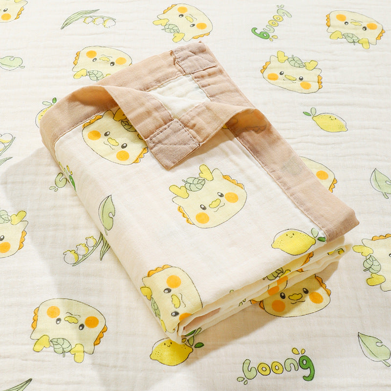 Six-layer high-density gauze bath towel pure cotton soft and breathable
