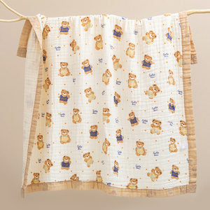 Six-layer high-density gauze bath towel pure cotton soft and breathable