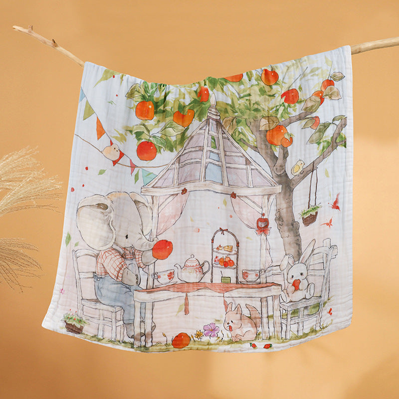 Cotton six-layer gauze pure cotton bath towel