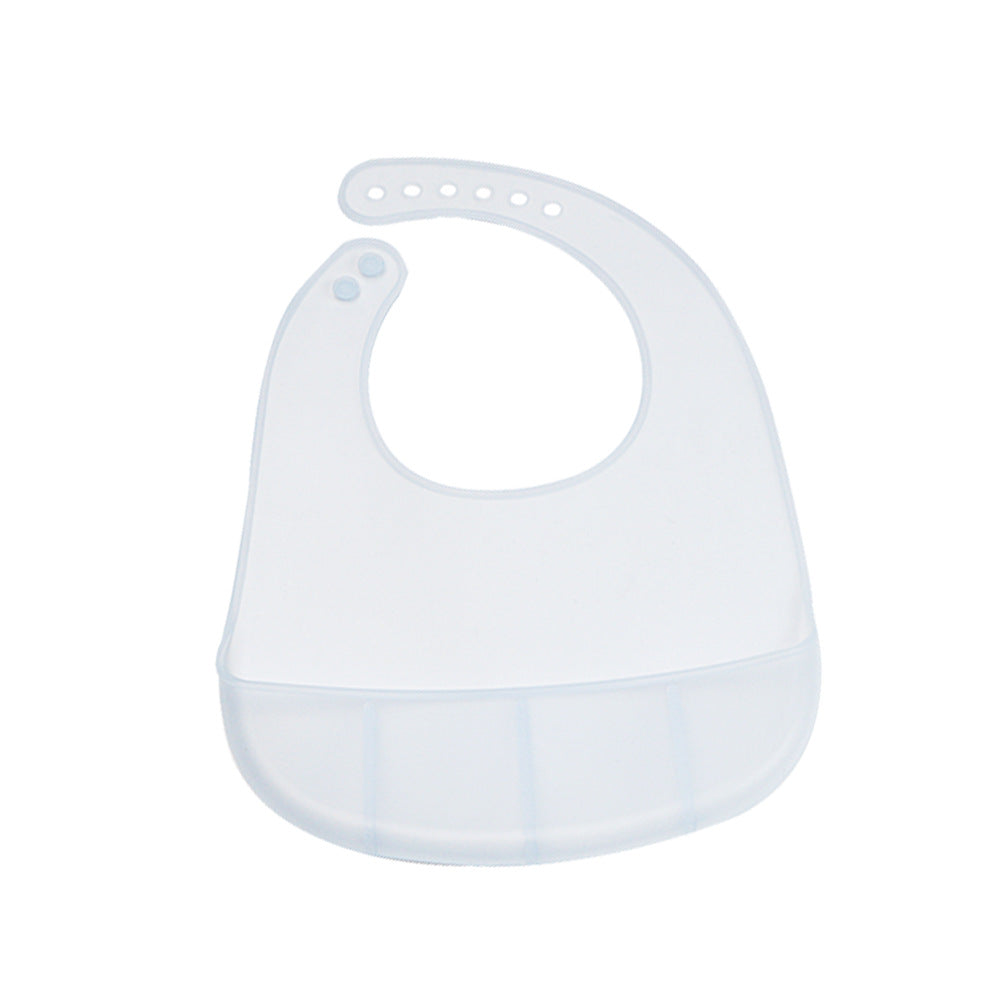 Silicone bib baby waterproof eating saliva bib