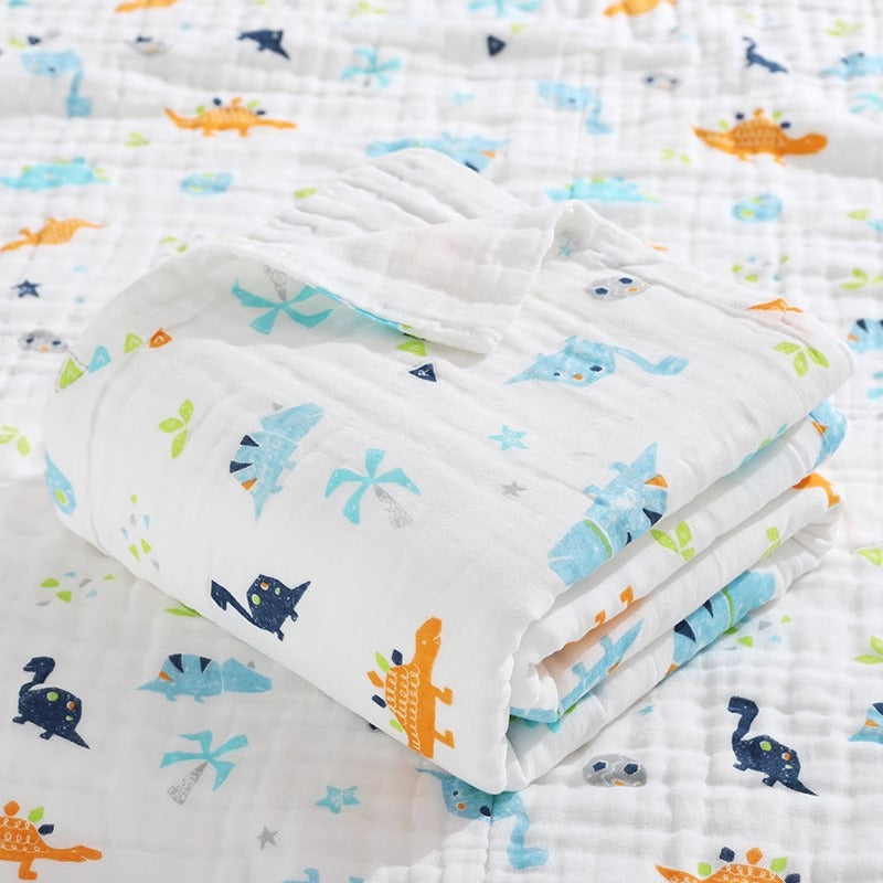 Newborn baby bath towel Six layers of pure cotton gauze bath towel Class A soft