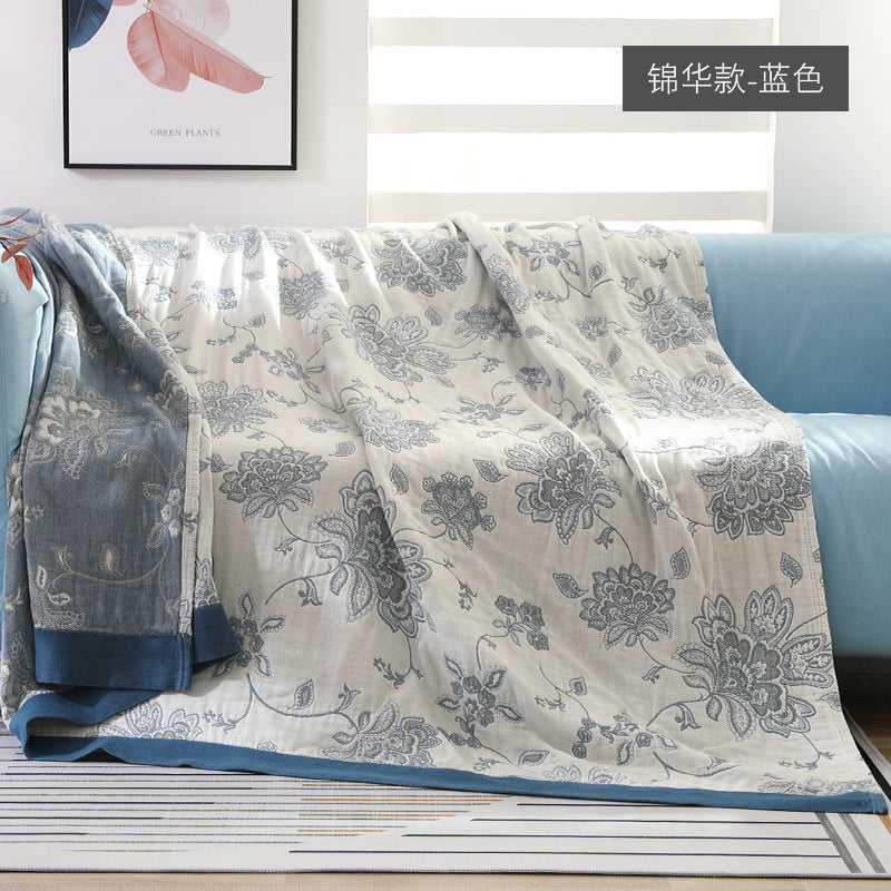Chăn mền gạc cotton năm lớp
