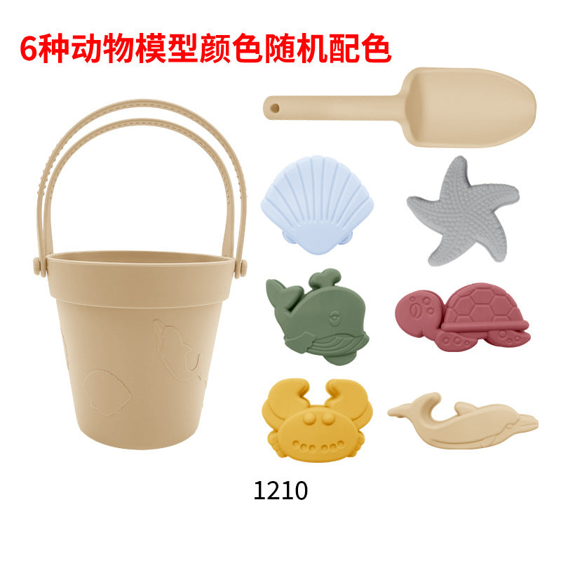 Children's silicone toy parent-child interaction tool set