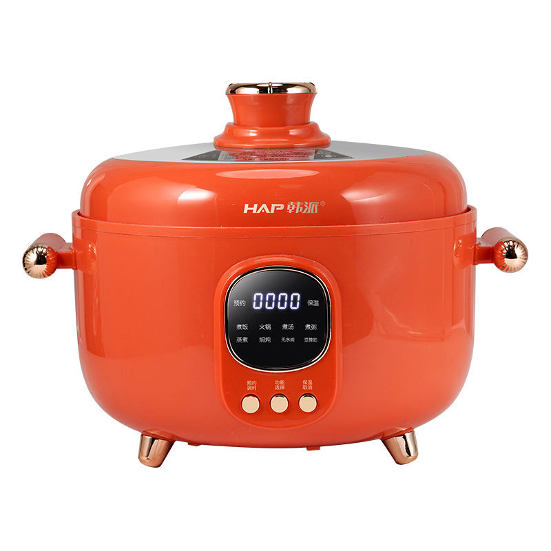 Yuanyang three-grid ceramic glaze electric pressure cooker