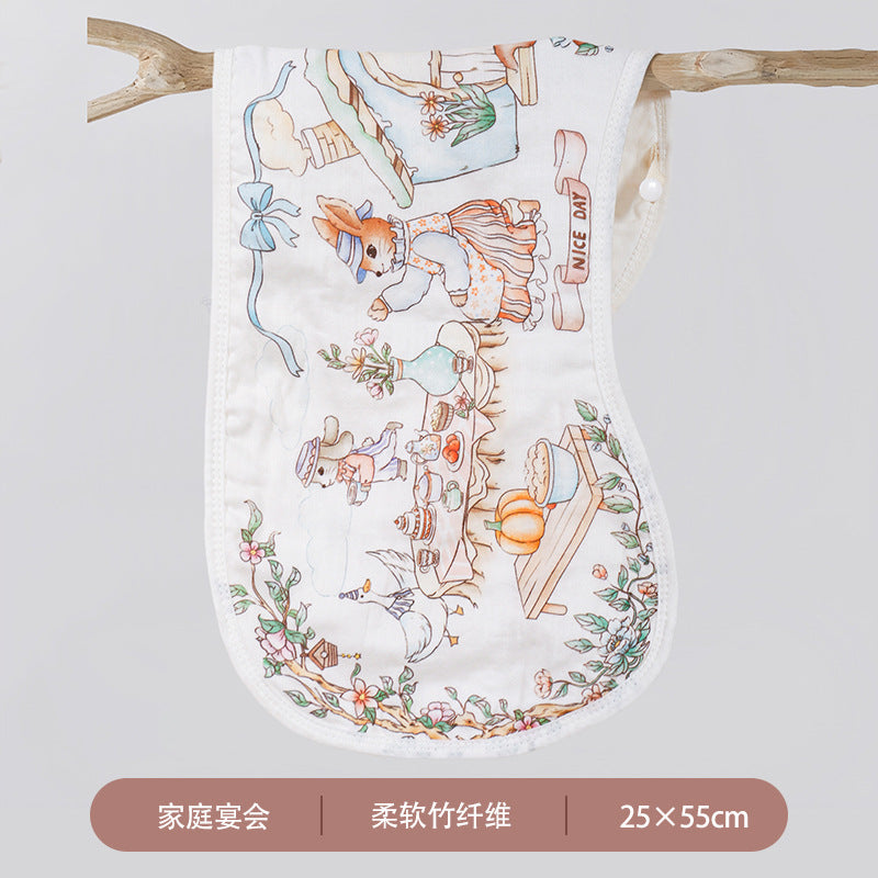 Baby burp towel Baby saliva towel Bamboo cotton gauze Class a